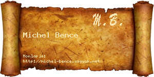 Michel Bence névjegykártya